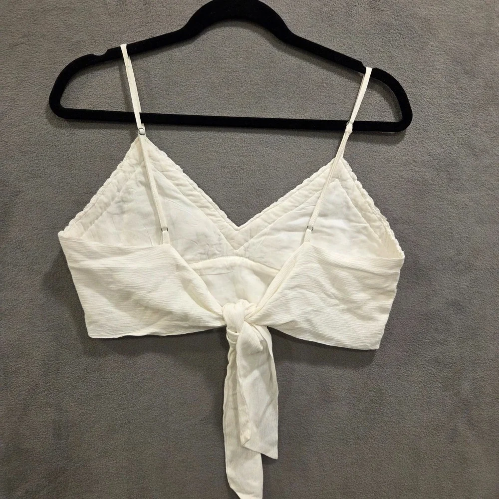 Aeropostale Lace Bralette Bra Top Women's Medium Tie Back‎ Beach Festival Summer